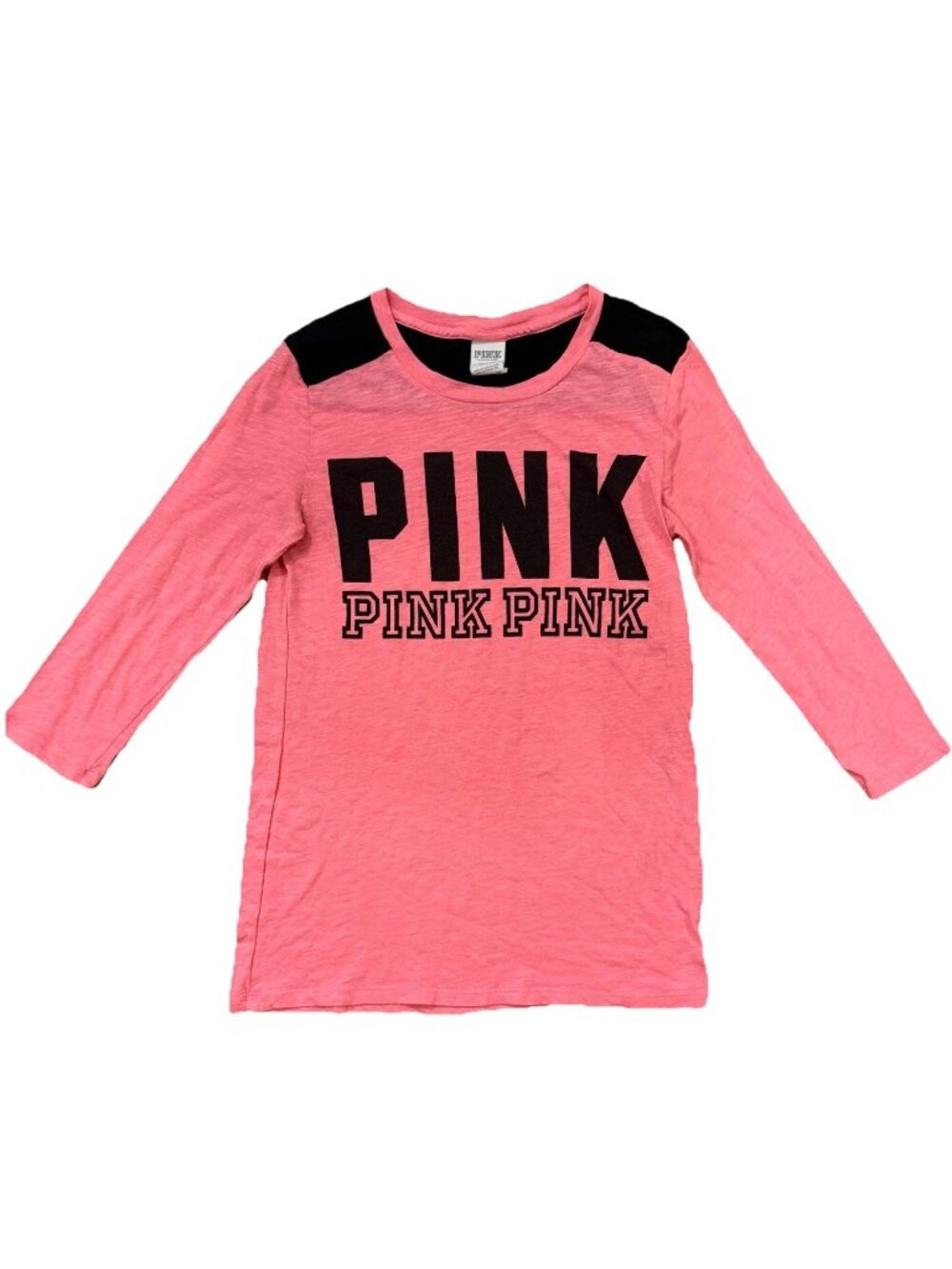 Y2K VTG Victoria's Secret PINK Pink Long Sleeve Shirt Women’s Size XS